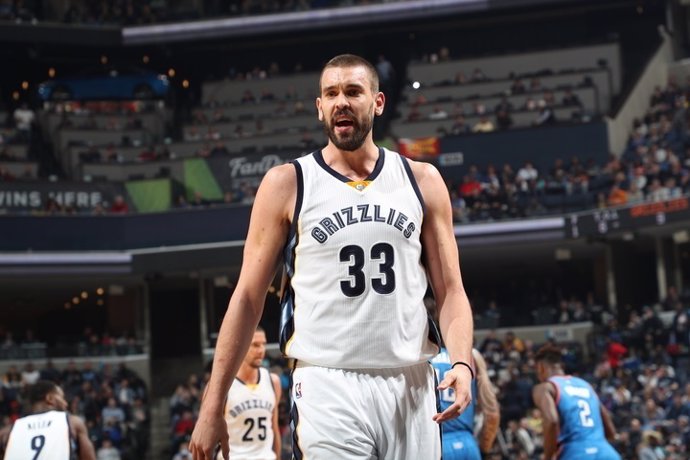 Marc Gasol en el Memphis Grizzlies - Oklahoma City Thunder