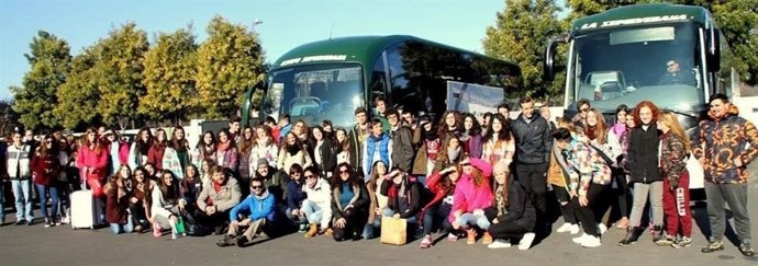 Menores participantes en el campamento