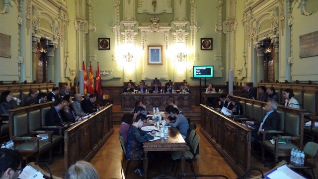 Imagen de archivo de un Pleno municipal de Valladolid