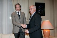 Ceniceros anuncia la publicación del trazado Ronda Sur de Logroño y visita de De la Serna