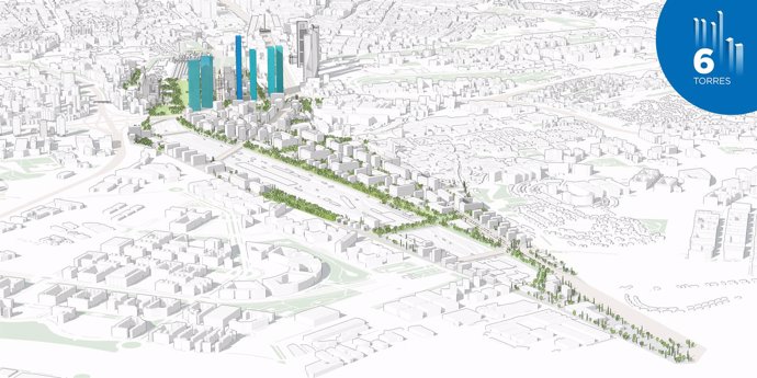 Recreación del proyecto de DCN para el norte de Madrid