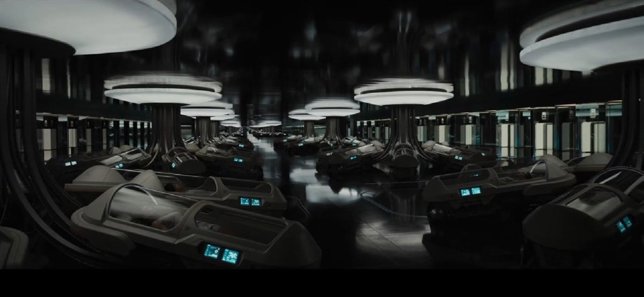 Sala de hibernación en 'Passengers'