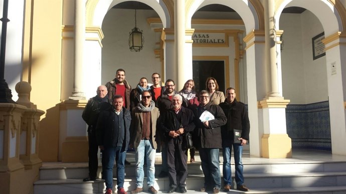 Representantes de la Asociación de Memoria Histórica en La Palma