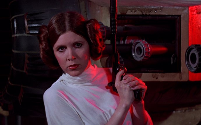La princesa Leia (Carrie Fisher)
