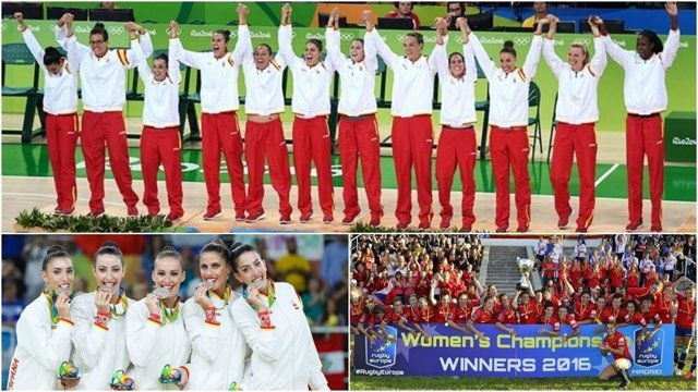 Equipos femeninos triunfadores en 2016