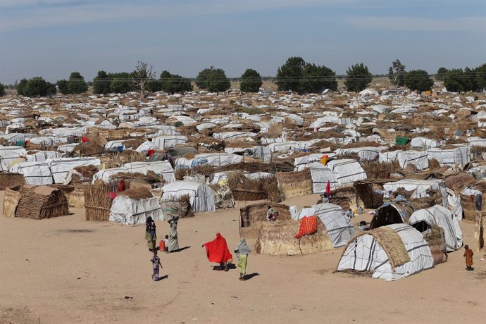 Campamento de desplazados internos en Maidiguri (Nigeria)