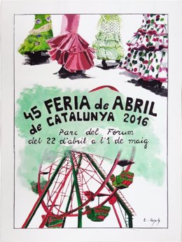 Cartel de la 45 Feria de Abril de Catalunya 2016