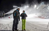 Sierra Nevada 2017 prueba la iluminación de escenarios de algunas competiciones nocturnas