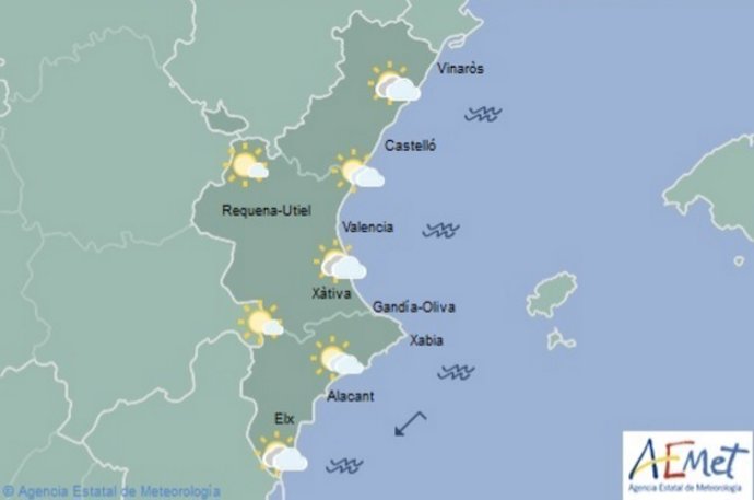 Previsión del tiempo en la Comunitat para este 31 de diciembre