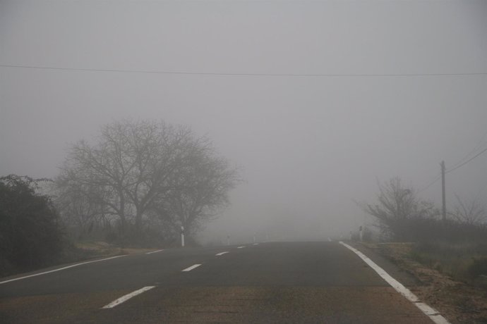 Niebla en las carreteras aragonesas