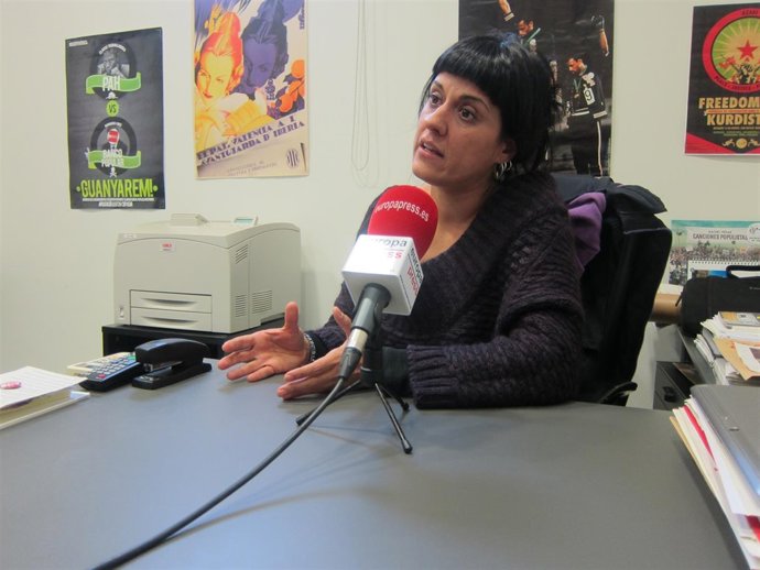 La diputada de la CUP Anna Gabriel.