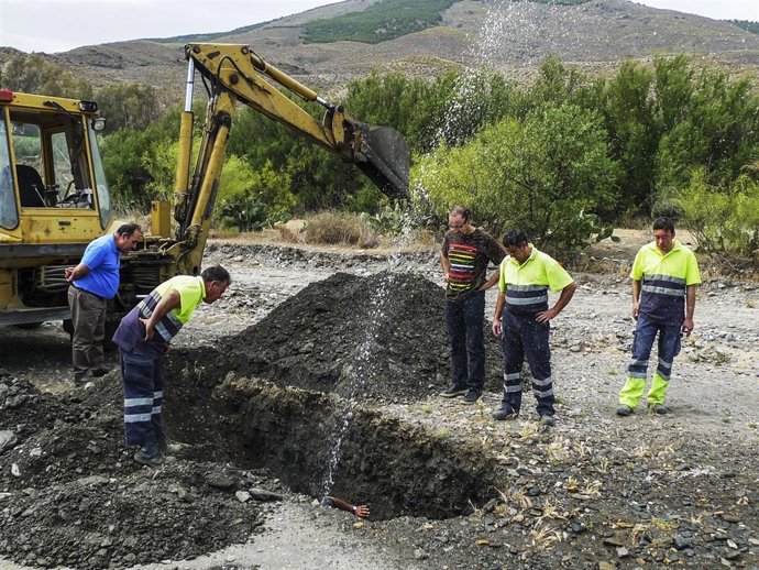 Fuga en una instalación hídrica