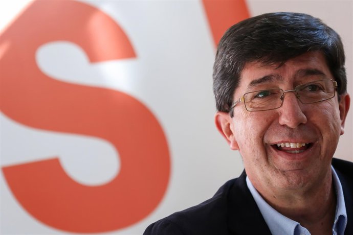 Juan Marín, durante la entrevista