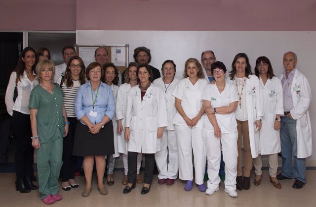 Grupo de profesionales del Hospital Virgen del Rocío