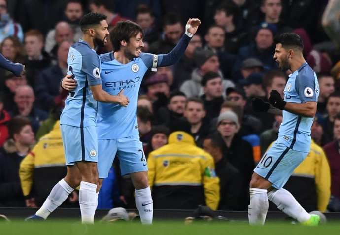 Clichy David Silva Kun Agüero Manchester City