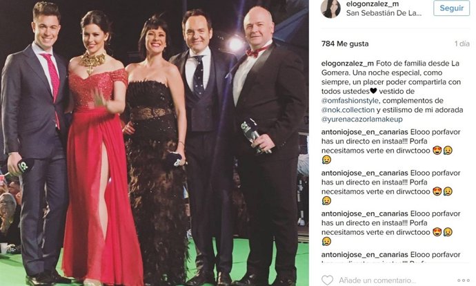 Eloisa González con su vestido de la polémica 