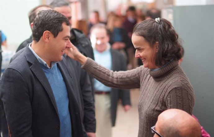 Juanma Moreno, este martes en Dúrcal (Granada)