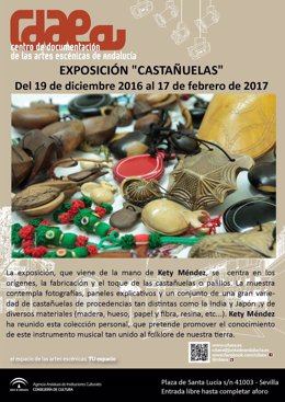 Exposición de castañuelas de la colección Kety Méndez en el Cdaea