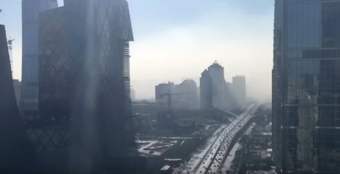 Así se llena de contaminación la ciudad de Pekín