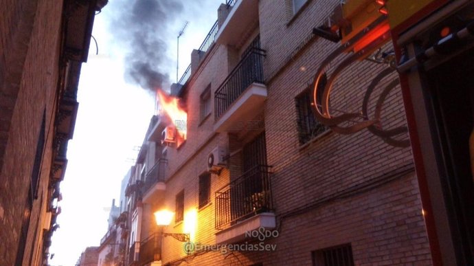 Incendio de la calle Yuste.