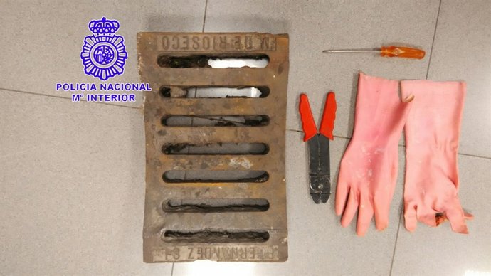 Efectos intervenidos a los detenidos "in fraganti"