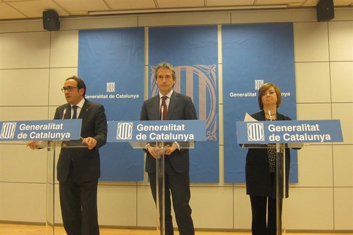 Josep Rull, Íñigo de la Serna y Meritxell Borràs