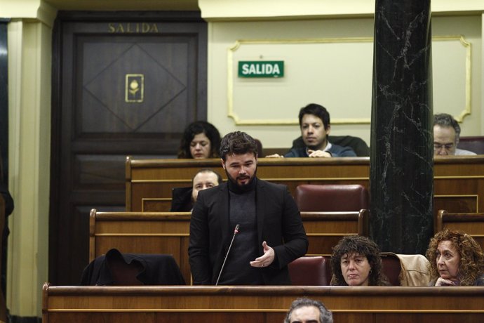 Gabriel Rufián en el Congreso