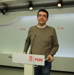 Rueda de prensa de Mario Jiménez en la sede del PSOE