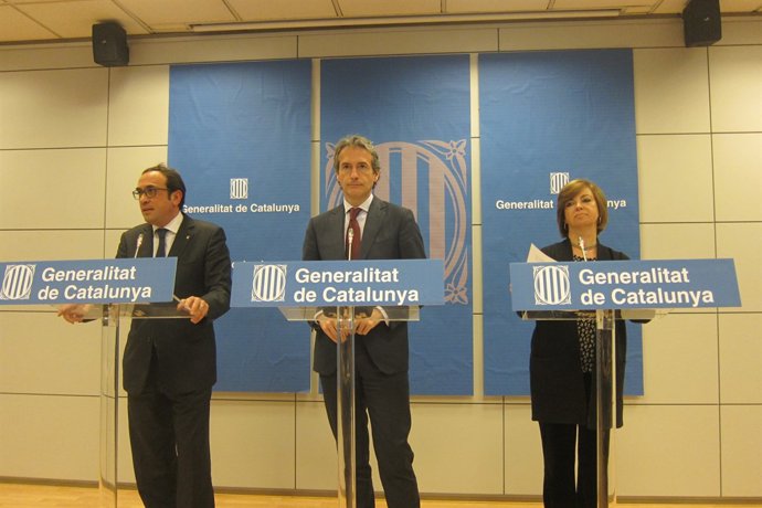 Josep Rull, Íñigo de la Serna y Meritxell Borràs