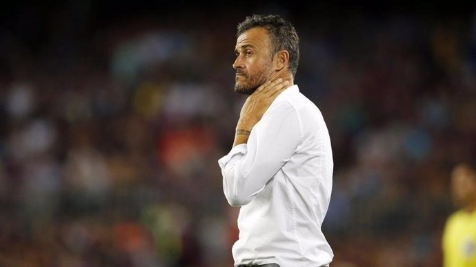 El entrenador del FC Barcelona, Luis Enrique Martínez