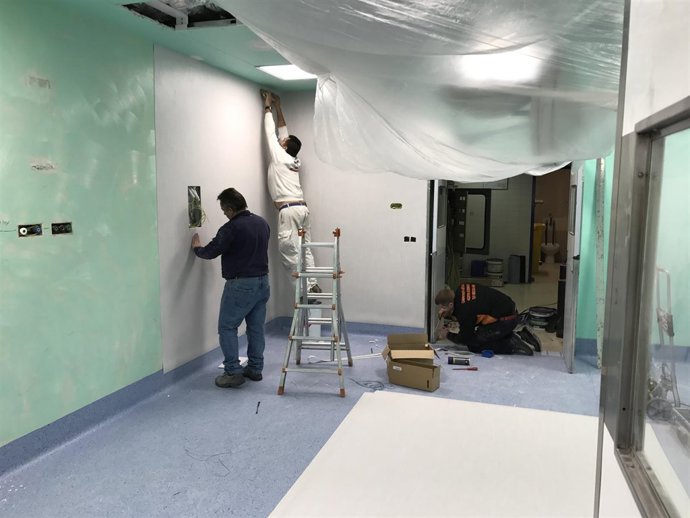 Obras en la primera planta del Médico-Quirúrgico