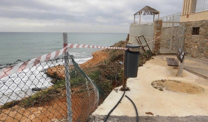 Daños por el temporal en Pilar de la Horadada