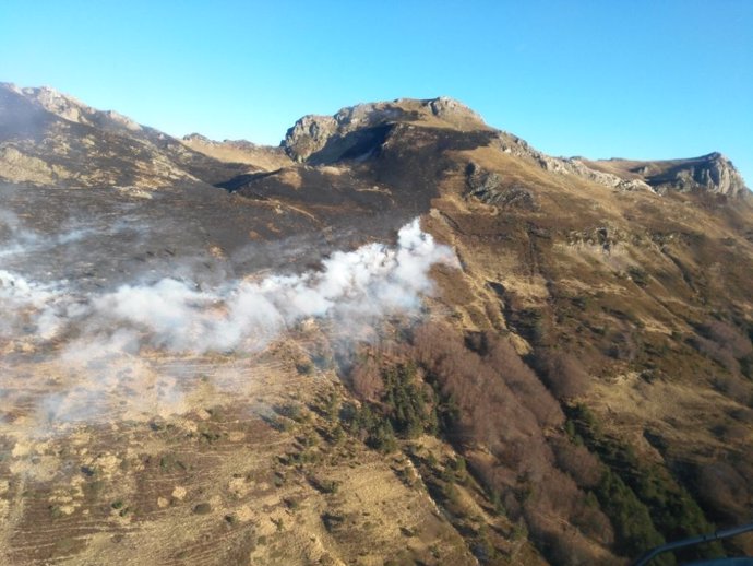 Incendio en Belagua