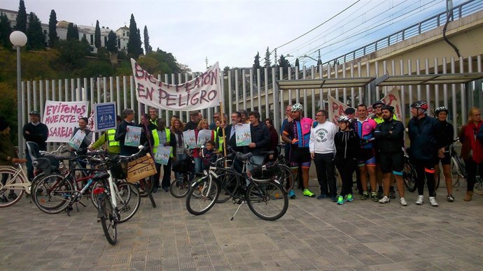 La platafroma en una de sus marchas.