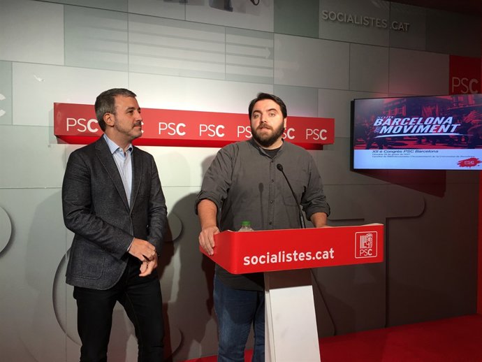 El teniente de alcalde Jaume Collboni con Gerran Pedret (PSC)