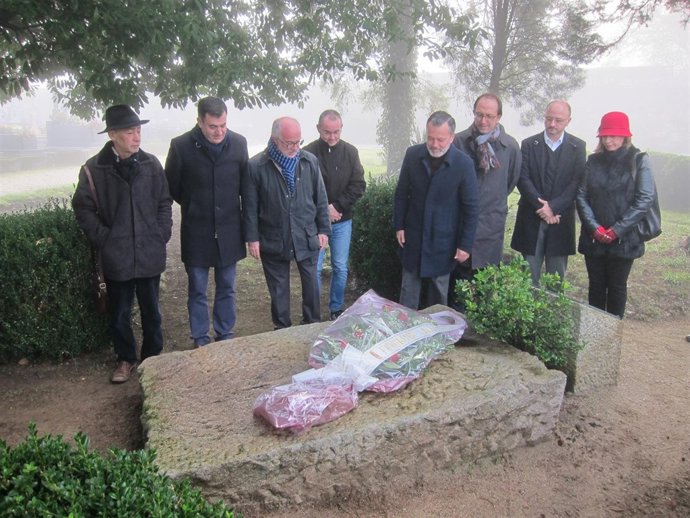 Homenaje a Valle Inclán en Santiago de Compostela