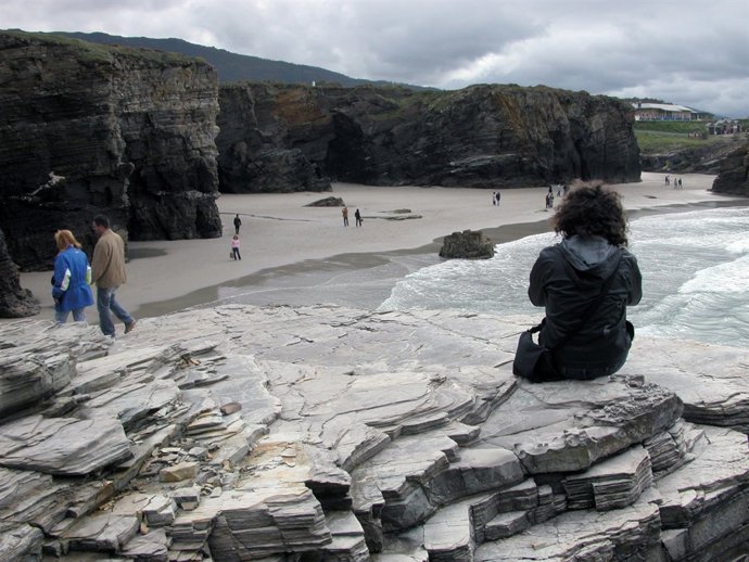 Playa de As Catedrais en Lugo