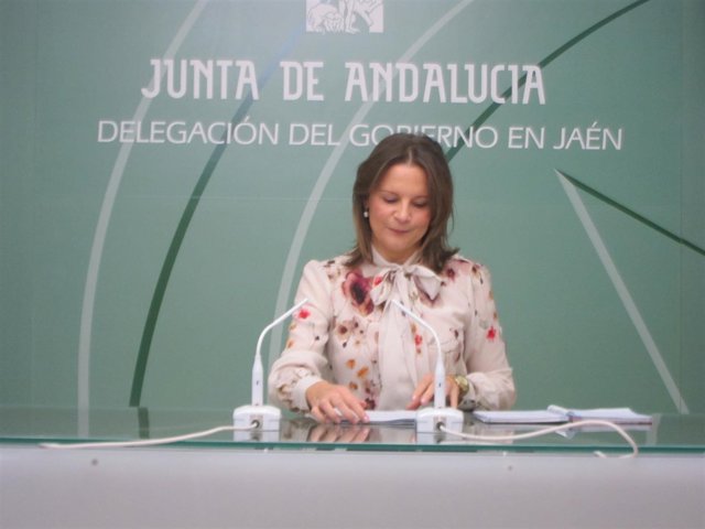 Ana Cobo durante la rueda de prensa