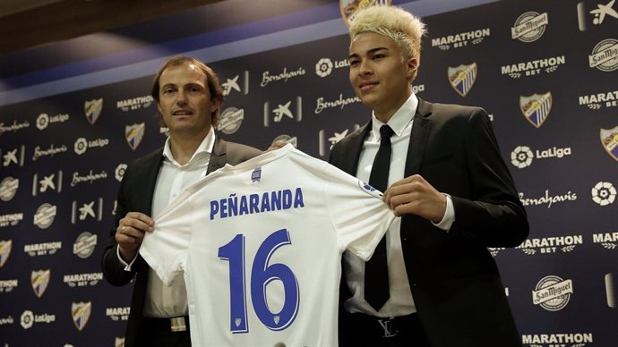 Peñaranda, presentado en el Málaga