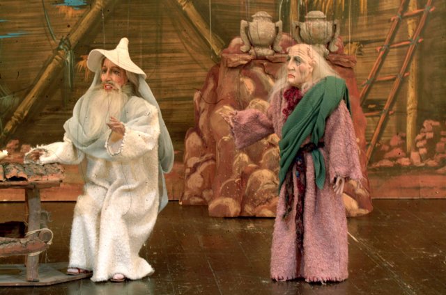 Imagen de la ópera para marionetas 'Philemon und Baucis' 