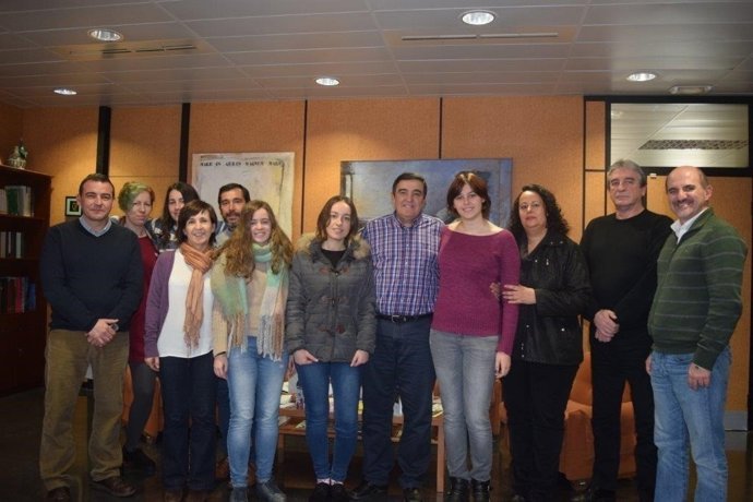 Vicente Zarza con algunos de los premios extraordinarios