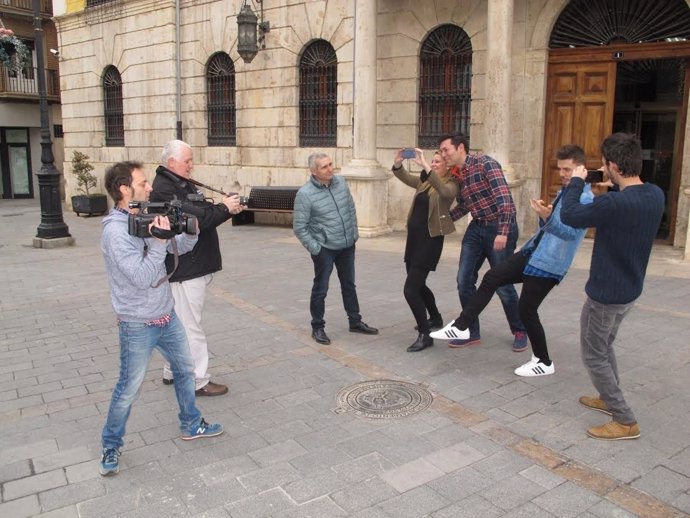 Grabación del mannequin challenge de Teruel