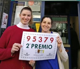 Loterías Cristina da un décimo del segundo premio