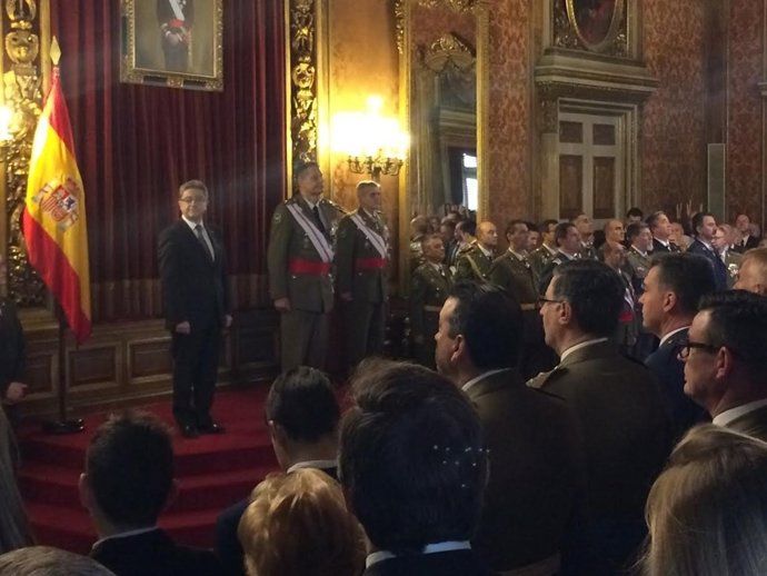 E.Millo y Álvarez-Espejo, durante la ceremonia
