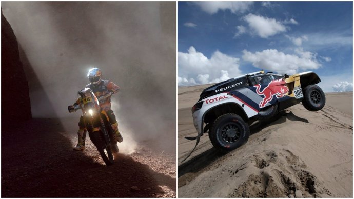 Sam Sunderland Stephane Peterhansel Rally Dakar