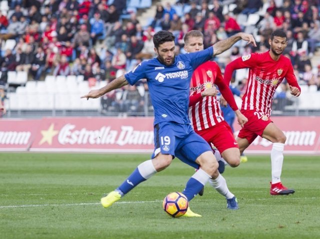 Jorge Molina en el Almería-Getafe