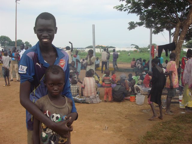Niños desplazados en Sudán del Sur