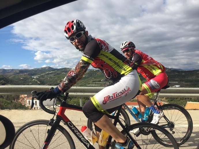 Christyan de la Cruz en el último reto solidario. 