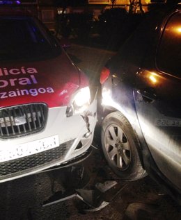Daños tras la persecución a un coche en Calahorra