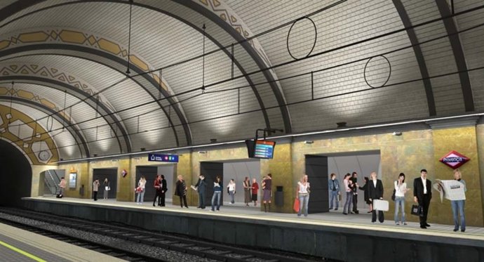 Simulación de la estación de Provença de FGC